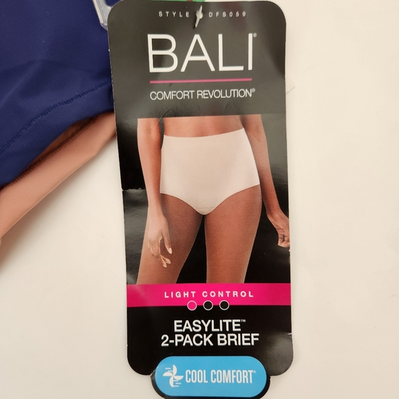 Bali Comfort Revolution Cool Light Control  2 Pack brief rose pink navy color - Picture 2 of 10